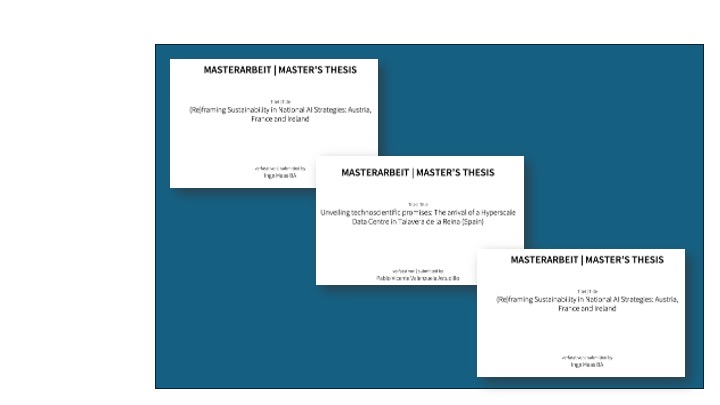 Three new MA thesis related to the INNORES project